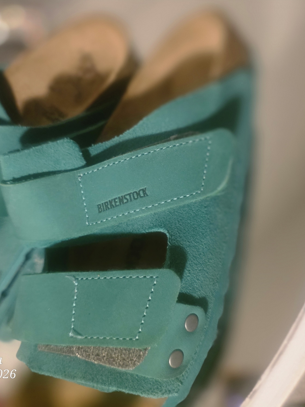 Birkenstock Teal Suede Double-Strap Sandals
